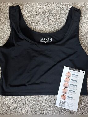 Larken Black Women's Nursing Bra Tank